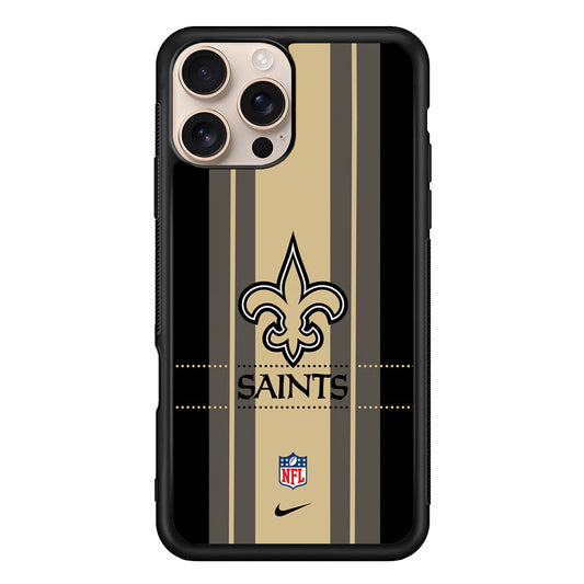 NFL New Orleans Saints Stripe Nike iPhone 16 Pro Max Case - Altracase