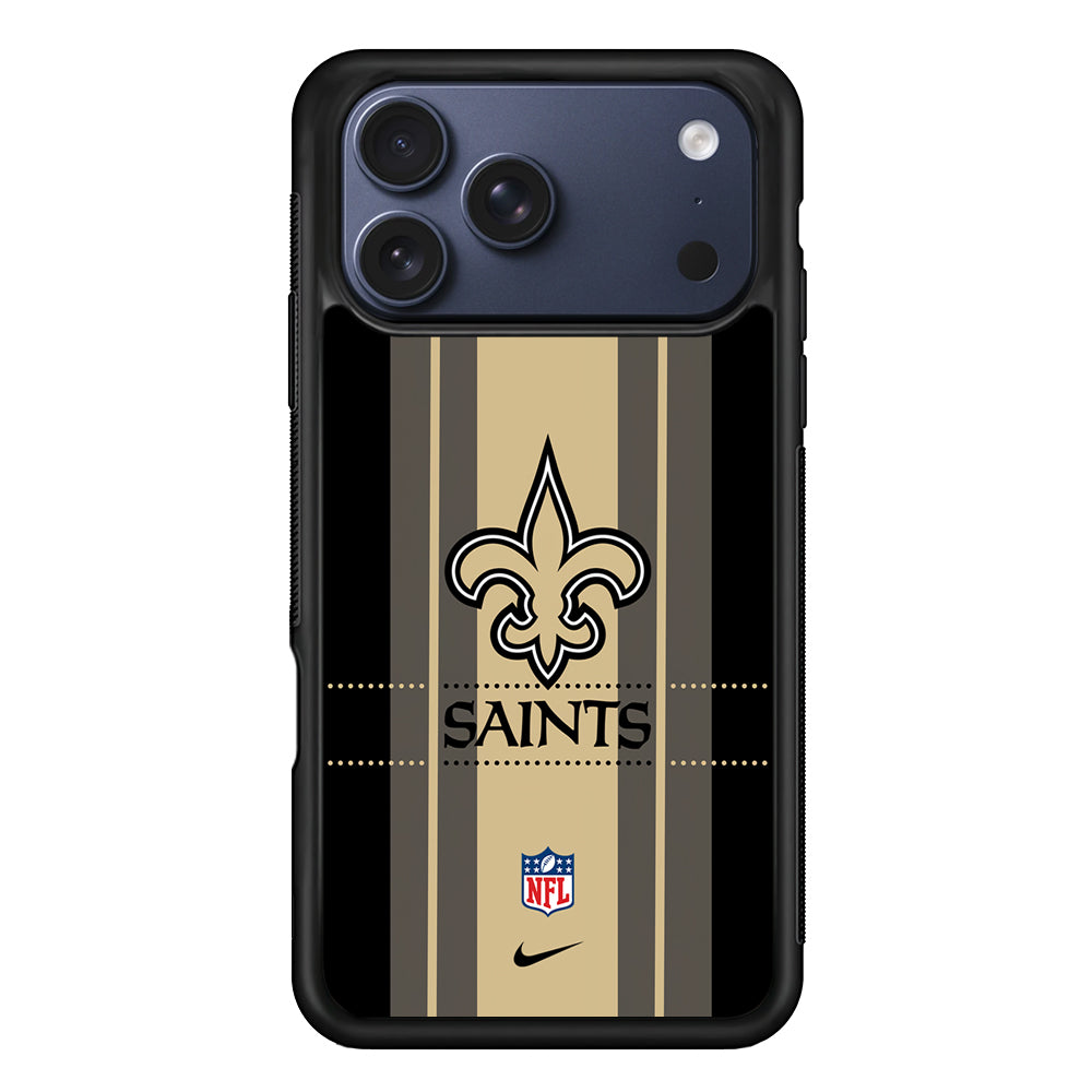 NFL New Orleans Saints Stripe Nike iPhone 17 Pro Case - Altracase