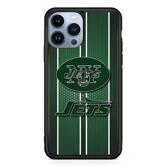 NFL New York Jets 001 iPhone 14 Pro Case-Phone Case-Rubber Black (2D Case)-Altracase