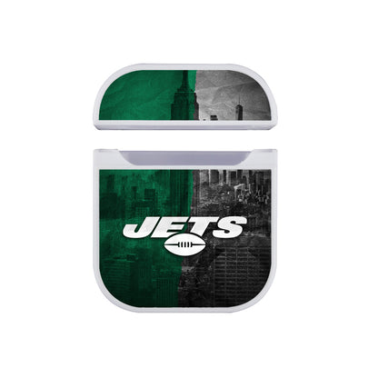 NFL New York Jets City Apple AirPods Case-AirPod Case-White-Altracase