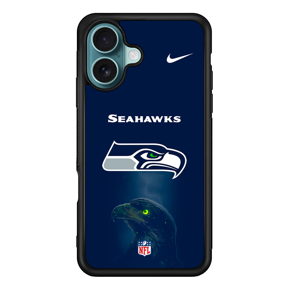 NFL Seattle Seahawks Navy Nike iPhone 16 Case - Altracase