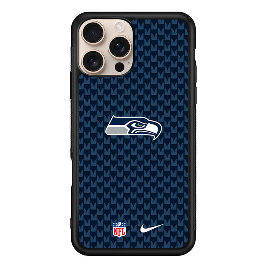 NFL Seattle Seahawks Pattern Nike iPhone 16 Pro Case - Altracase