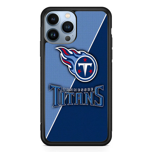 NFL Tennessee Titans 001 iPhone 14 Pro Max Case-Phone Case-Rubber Black (2D Case)-Altracase