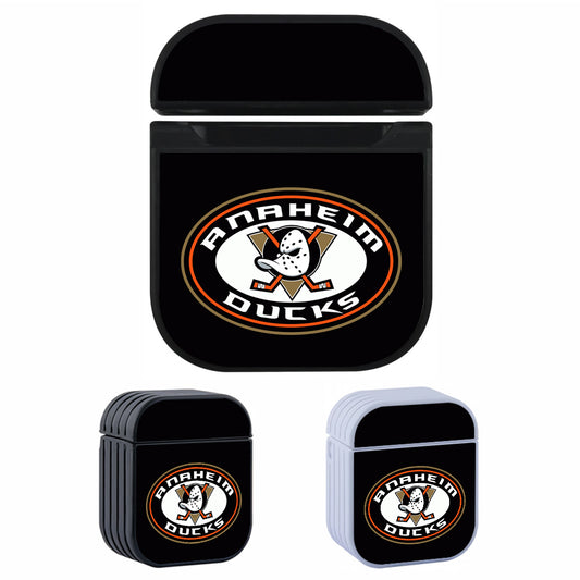 NHL Anaheim Ducks Black Apple AirPods Case-AirPod Case-Altracase
