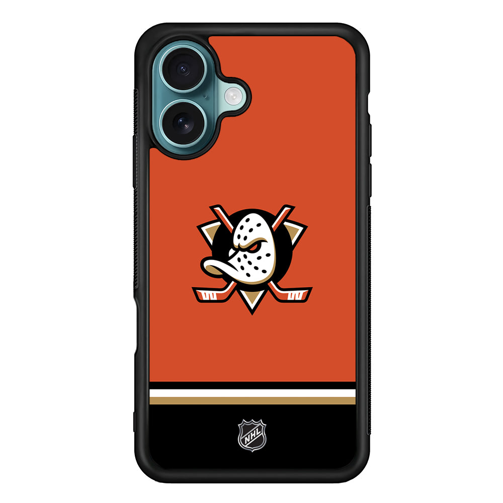 NHL Anaheim Ducks Orange iPhone 16 Case - Altracase