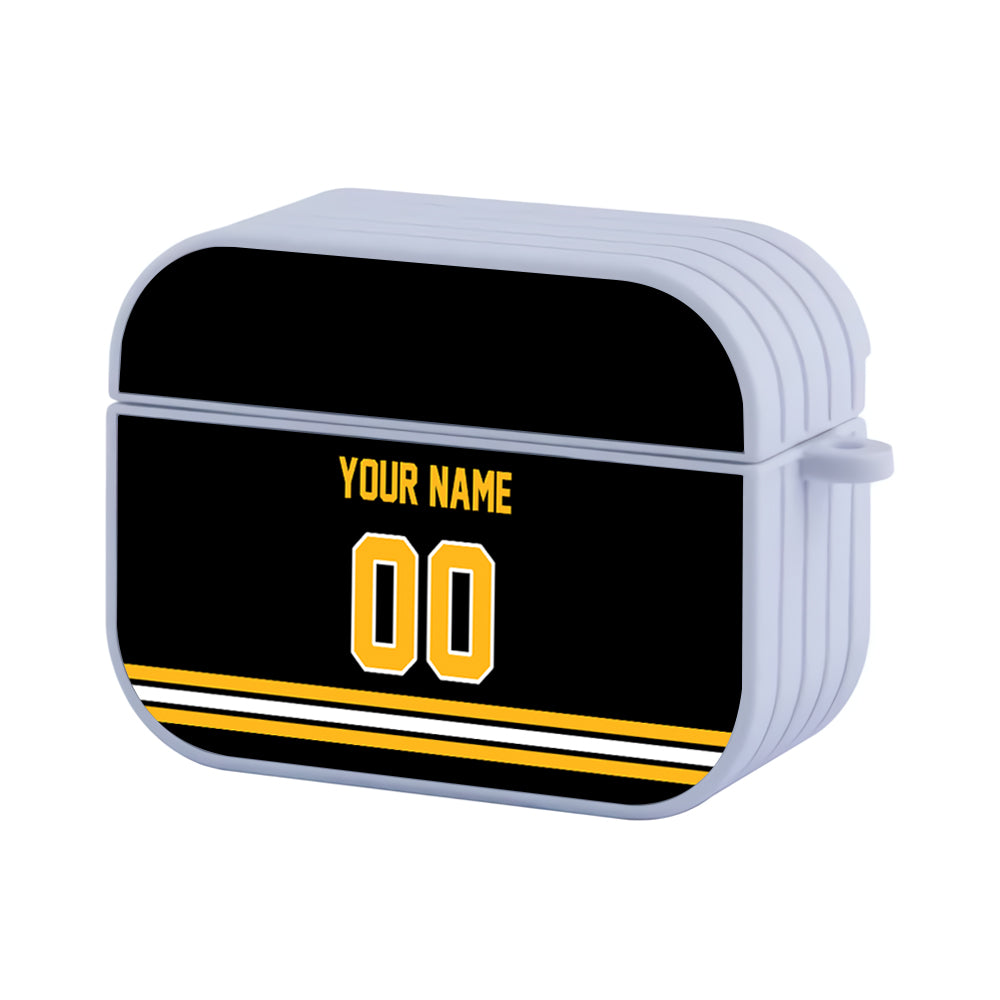 NHL Boston Bruins Custom Jersey Hard Plastic Case For Apple Airpods Pro