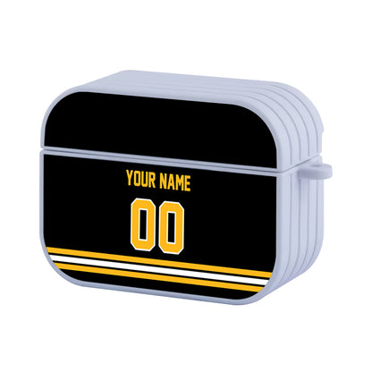 NHL Boston Bruins Custom Jersey Hard Plastic Case For Apple Airpods Pro