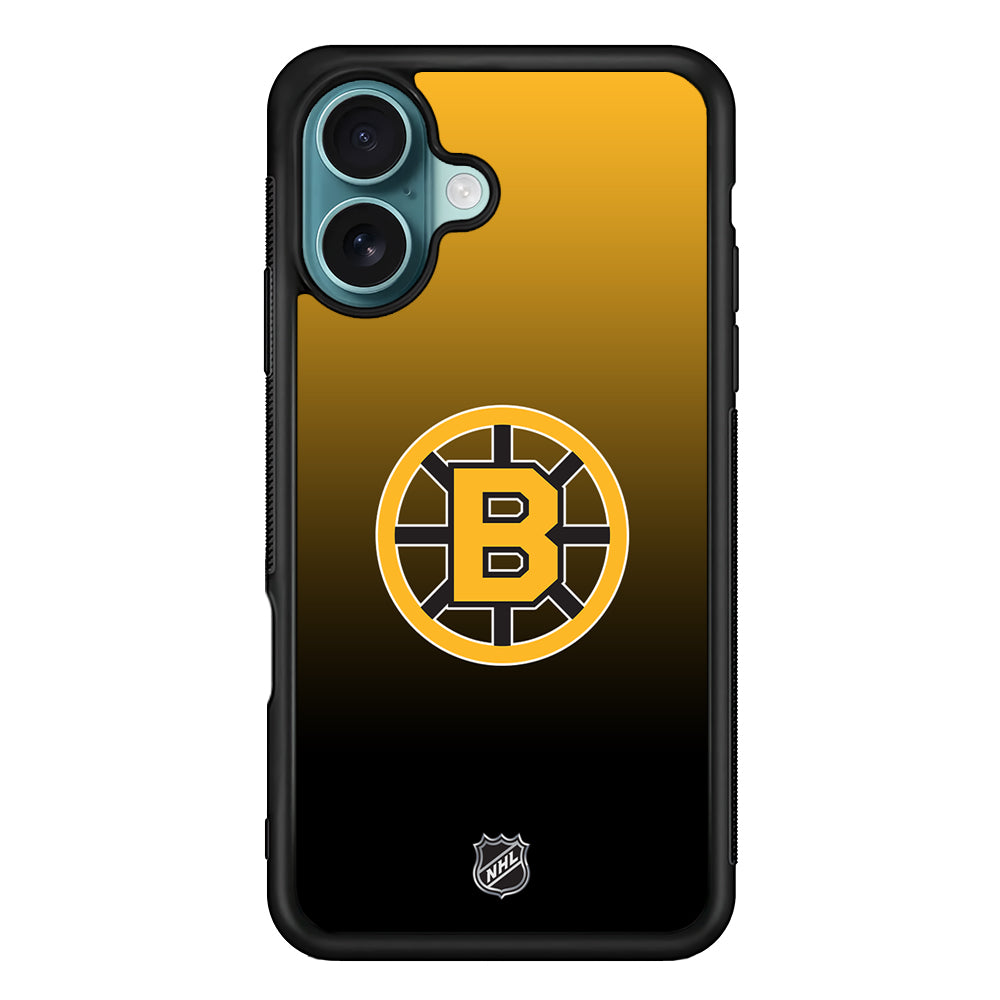 NHL Boston Bruins Gradient iPhone 16 Case - Altracase