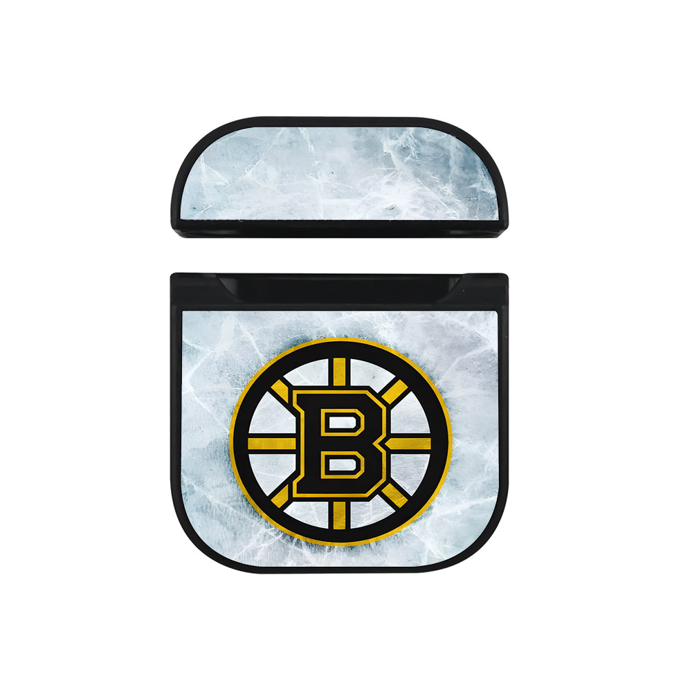 NHL Boston Bruins Ice Apple AirPods Case-AirPod Case-Black-Altracase