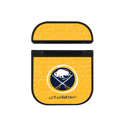 NHL Buffalo Sabres Lets Go Apple AirPods Case-AirPod Case-Black-Altracase
