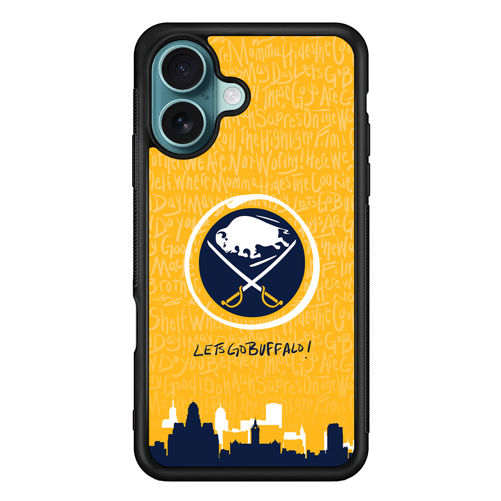 NHL Buffalo Sabres Yellow iPhone 16 Case - Altracase