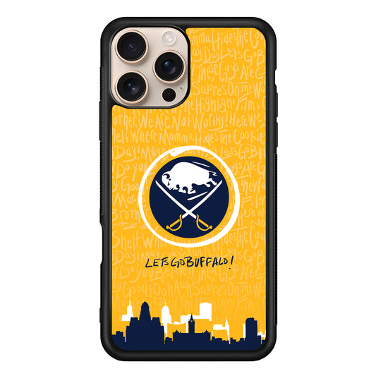 NHL Buffalo Sabres Yellow iPhone 16 Pro Case - Altracase