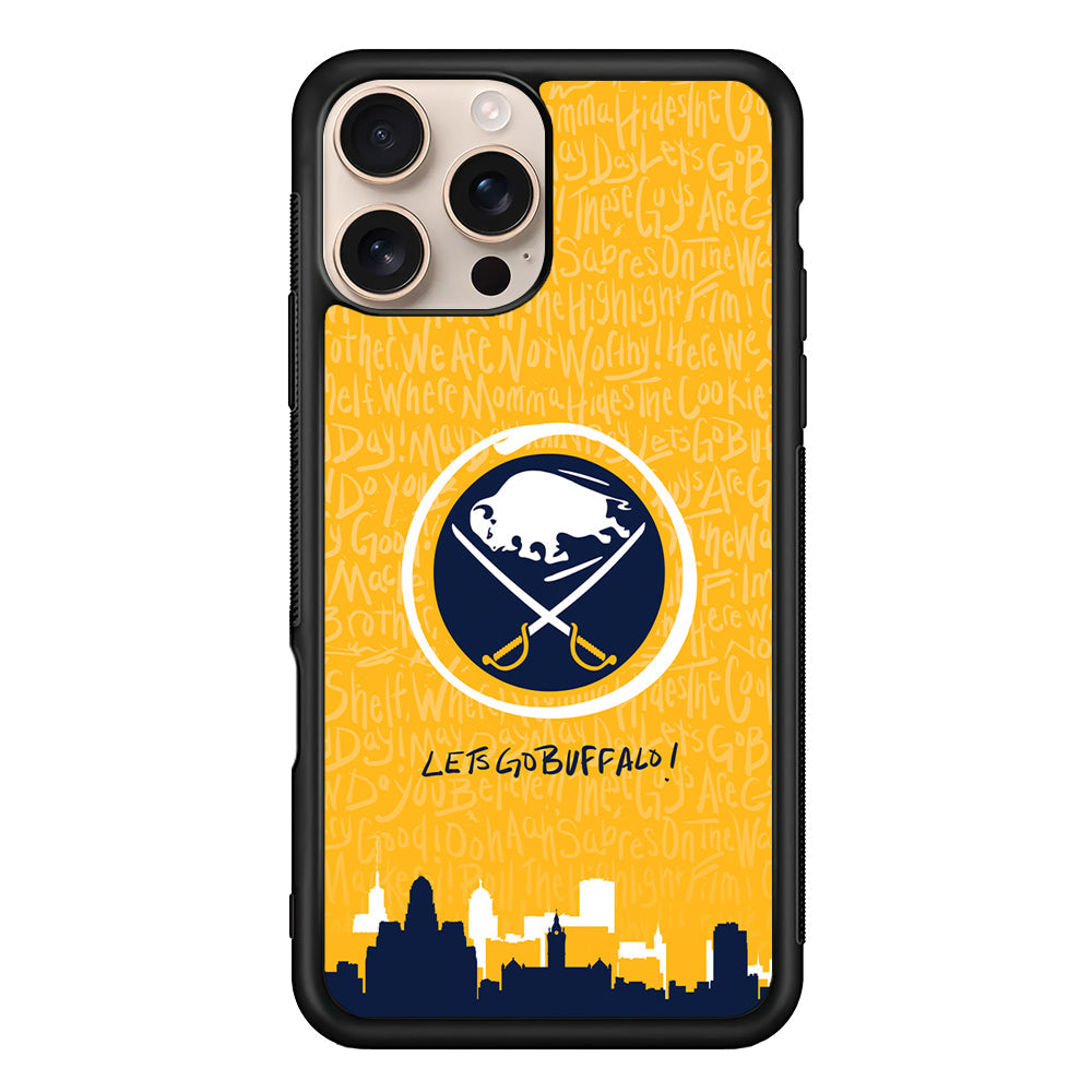 NHL Buffalo Sabres Yellow iPhone 16 Pro Max Case - Altracase