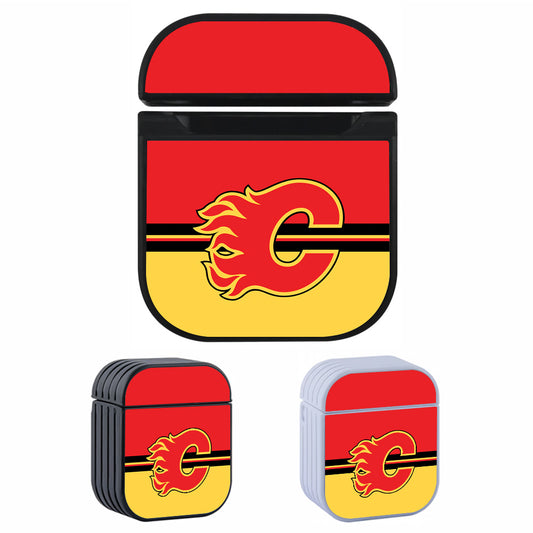 NHL Calgary Flames Logo Apple AirPods Case-AirPod Case-Altracase