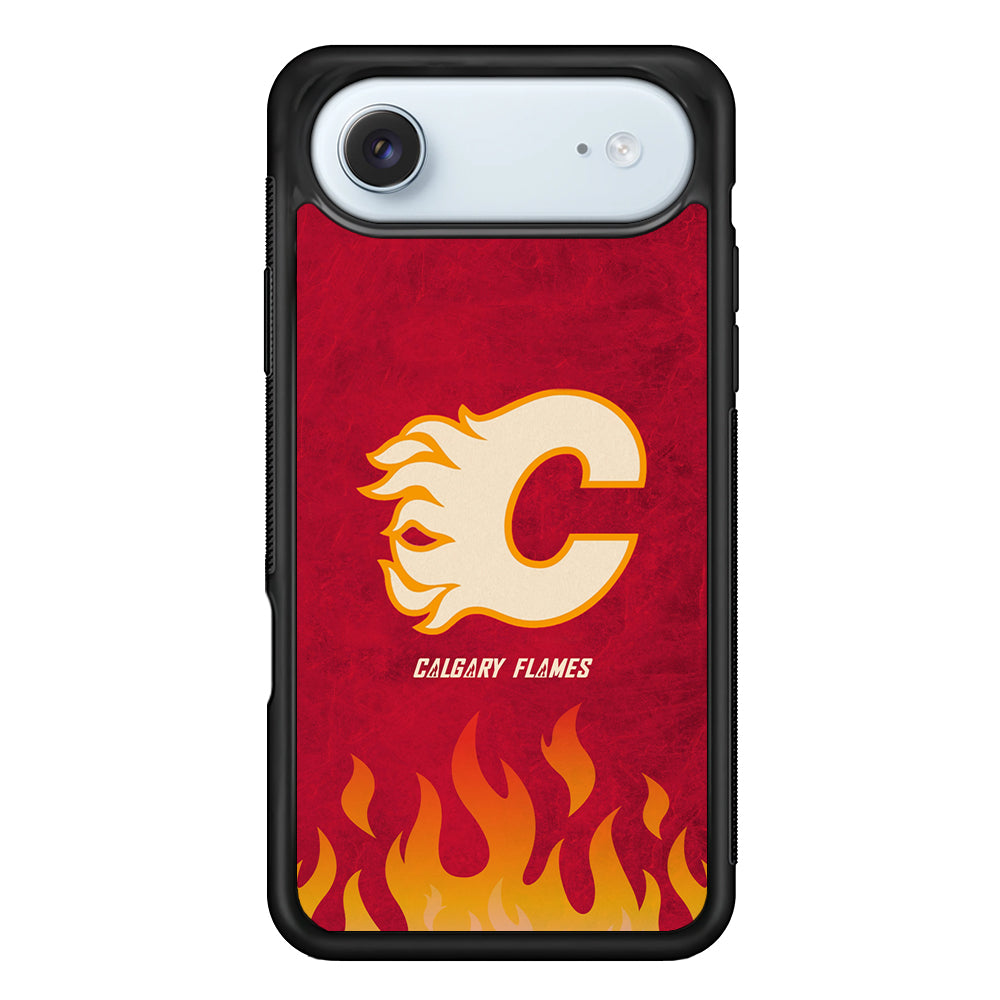 NHL Calgary Flames Red Fire iPhone 17 Air Case - Altracase