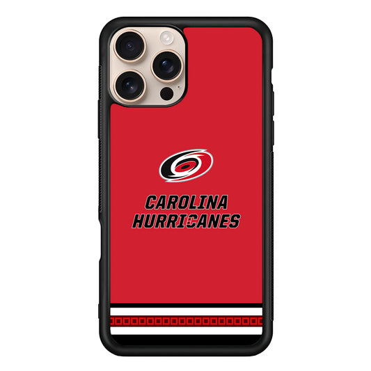 NHL Carolina Hurricanes Red iPhone 16 Pro Case - Altracase
