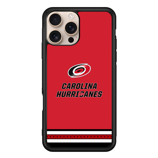NHL Carolina Hurricanes Red iPhone 16 Pro Max Case - Altracase