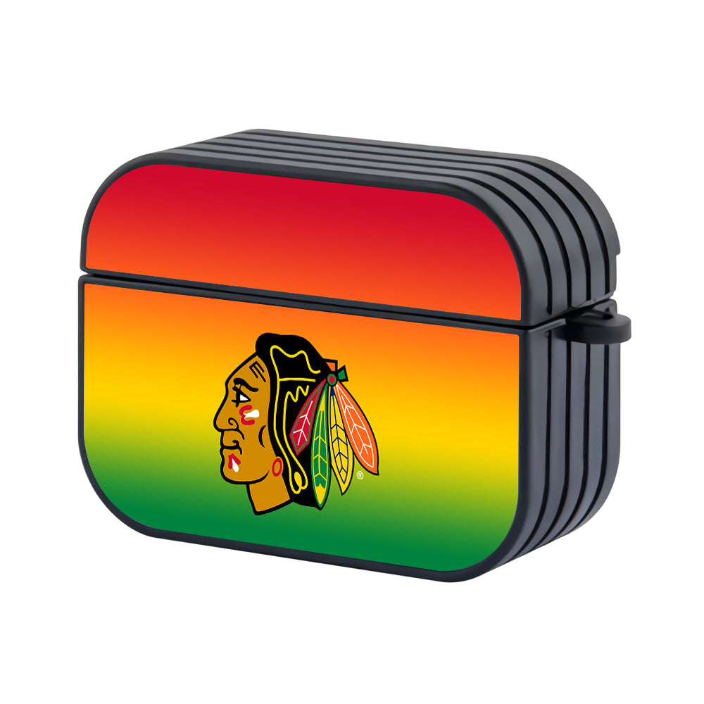 NHL Chicago Blackhawks Gradation Apple AirPods Pro 3 Case-AirPods Pro 3 Case-Altracase