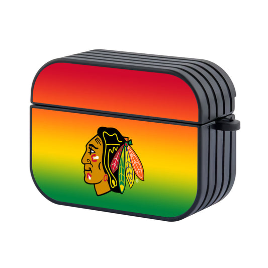 NHL Chicago Blackhawks Gradation Apple AirPods Pro 3 Case-AirPods Pro 3 Case-Altracase