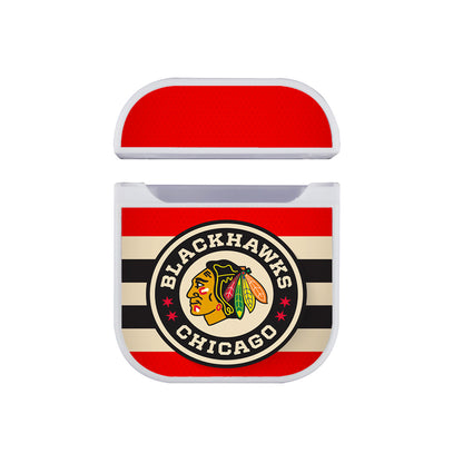 NHL Chicago Blackhawks Logo Apple AirPods Case-AirPod Case-White-Altracase