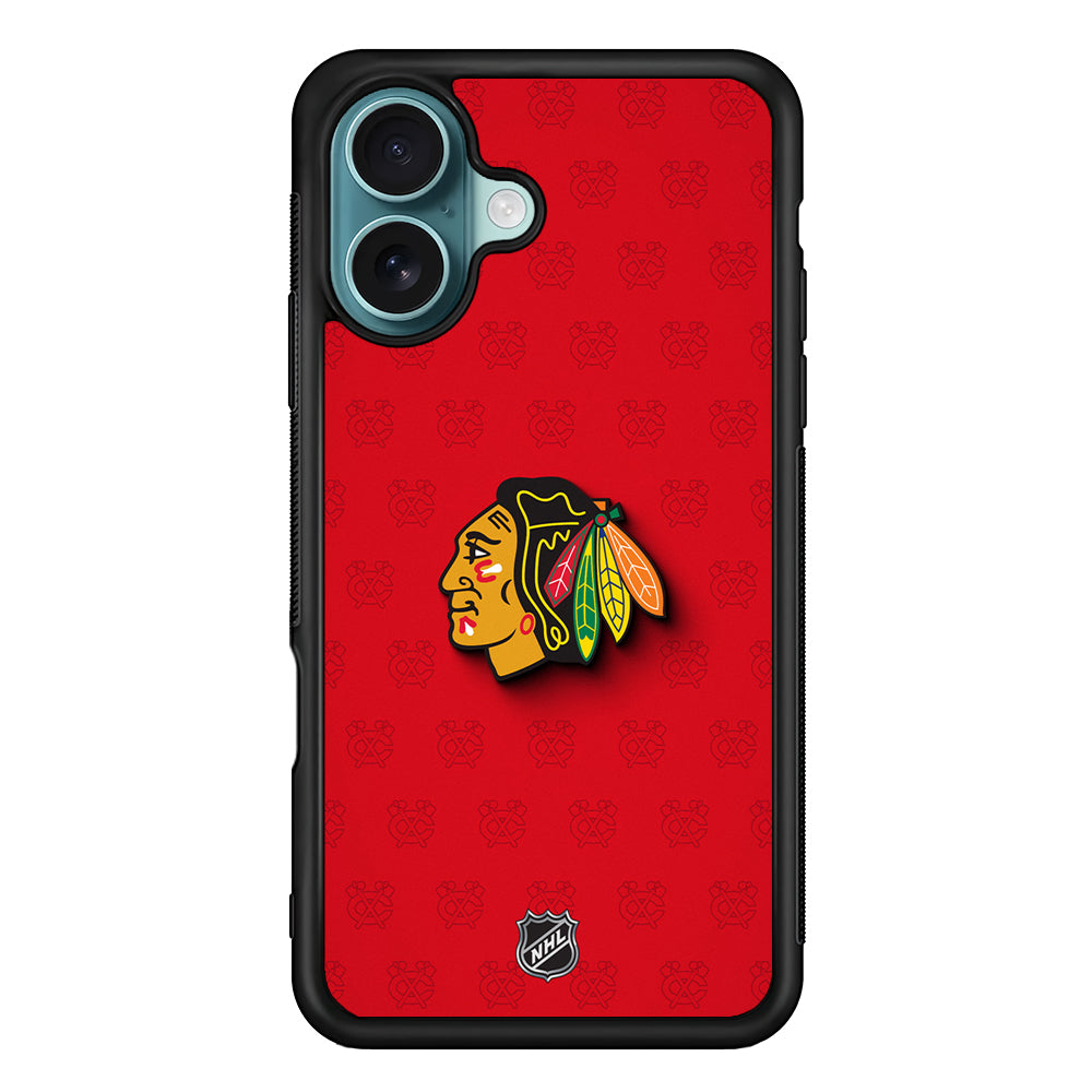NHL Chicago Blackhawks Pattern iPhone 16 Case - Altracase