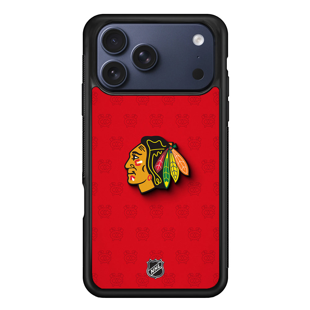 NHL Chicago Blackhawks Pattern iPhone 17 Pro Case - Altracase