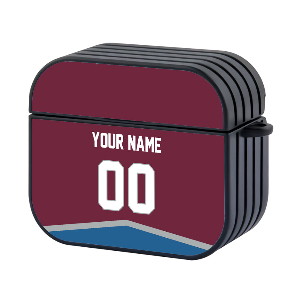 NHL Colorado Avalanche Custom Jersey Hard Plastic Case For Apple Airpods 3