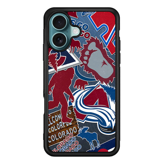 NHL Colorado Avalanche Aesthetic iPhone 16 Plus Case - Altracase