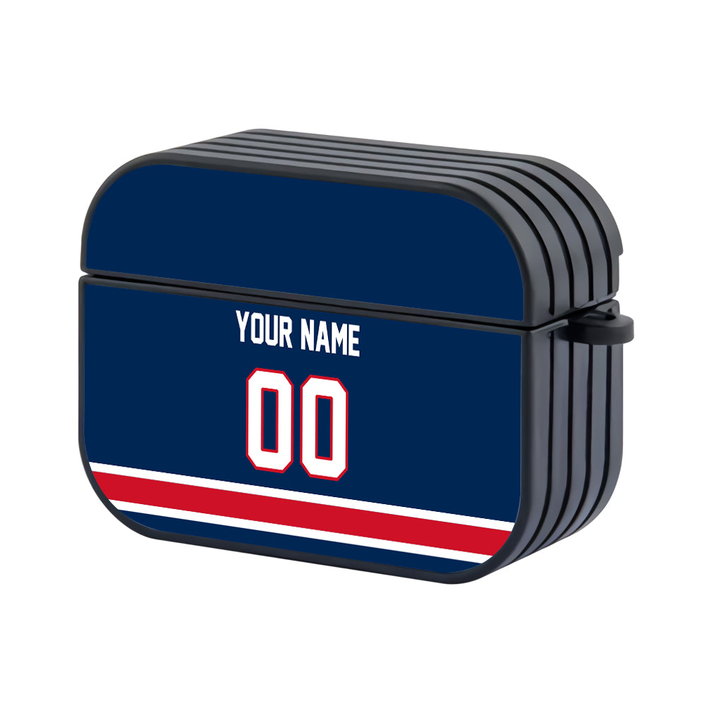 NHL Columbus Blue Jackets Custom Jersey Hard Plastic Case For Apple Airpods Pro