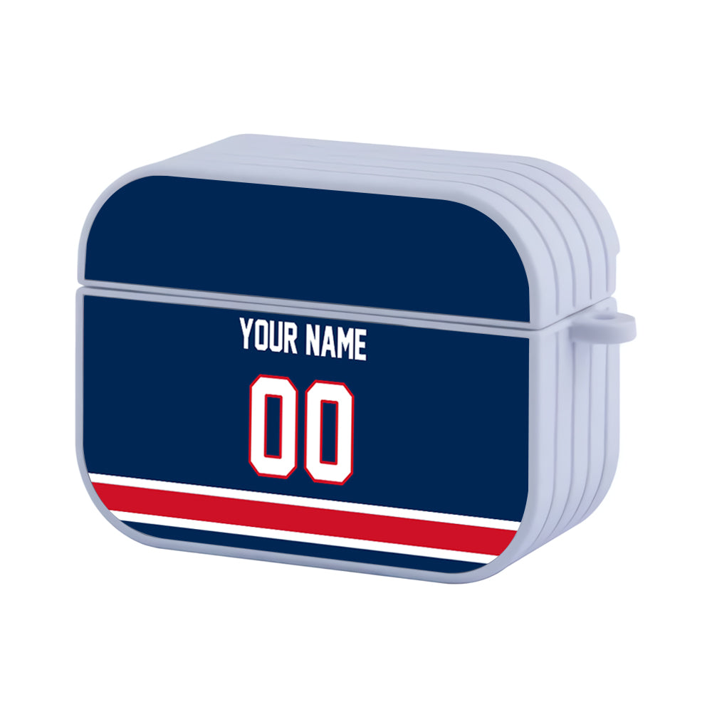 NHL Columbus Blue Jackets Custom Jersey Hard Plastic Case For Apple Airpods Pro