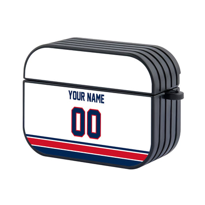 NHL Columbus Blue Jackets Custom Jersey Hard Plastic Case For Apple Airpods Pro