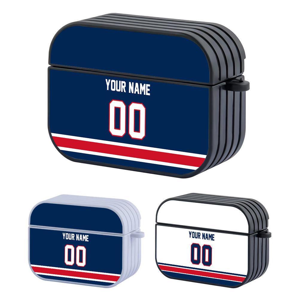 NHL Columbus Blue Jackets Custom Jersey Hard Plastic Case For Apple Airpods Pro