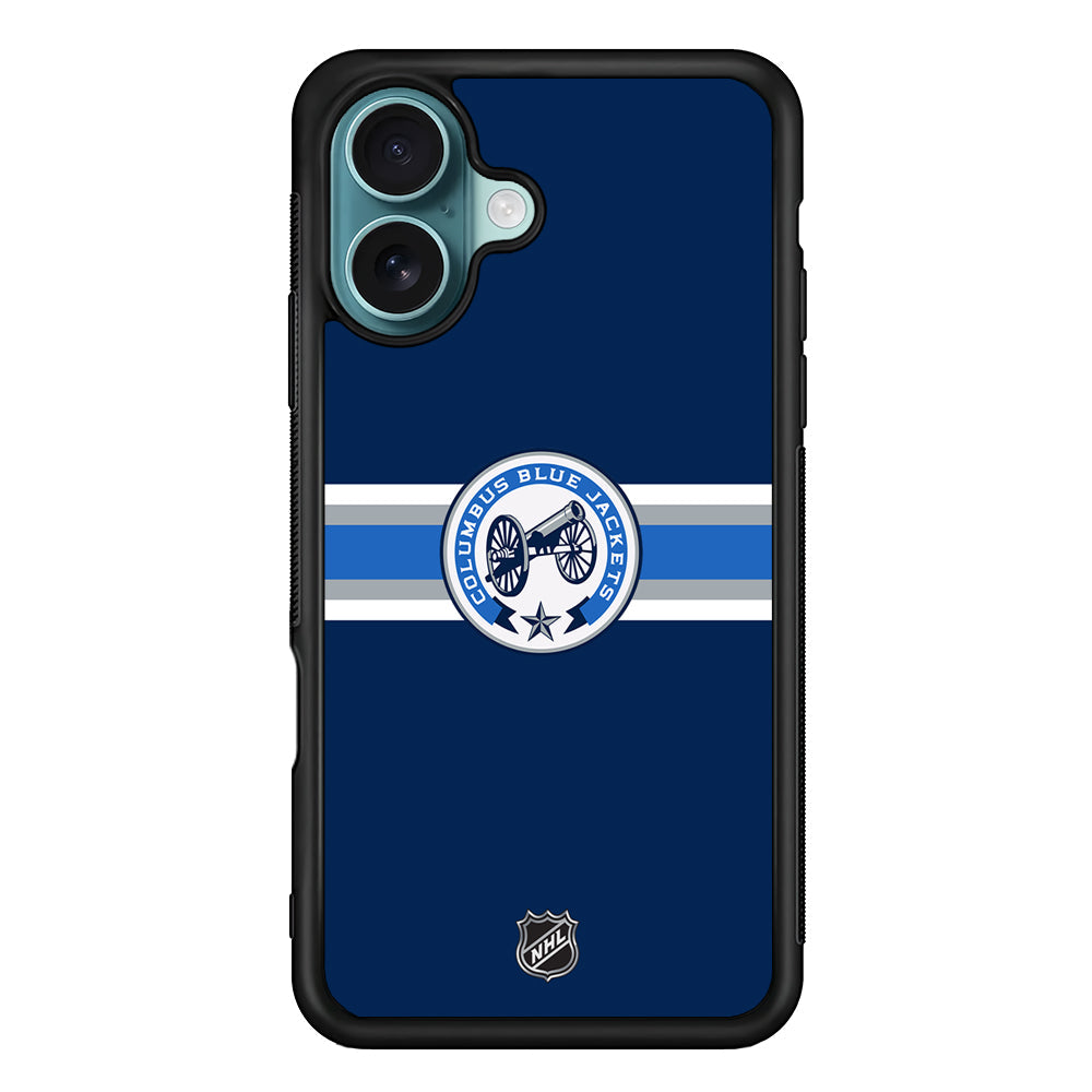 NHL Columbus Blue Jackets Navy iPhone 16 Plus Case - Altracase