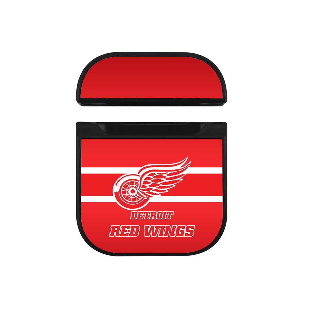 NHL Detroit Red Wings Logo Apple AirPods Case-AirPod Case-Black-Altracase
