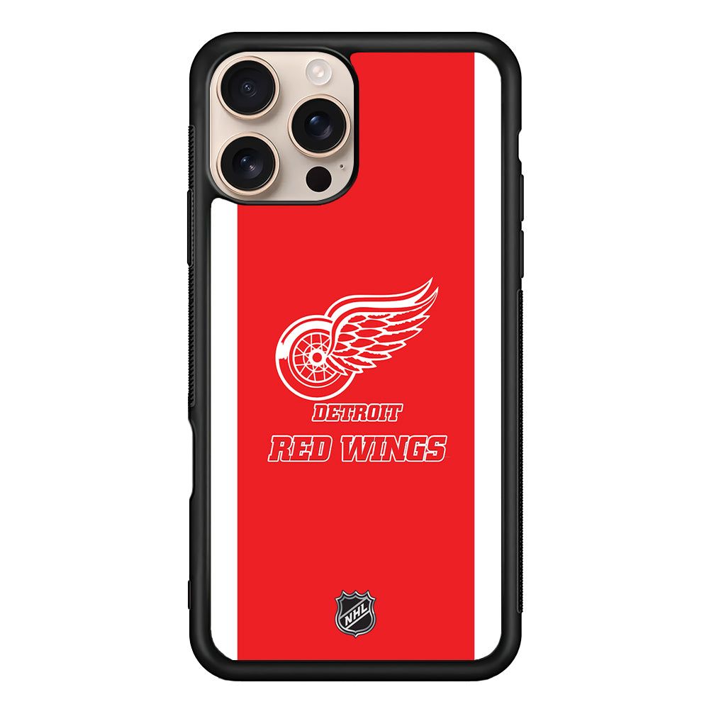 NHL Detroit Red Wings Red White iPhone 16 Pro Case - Altracase