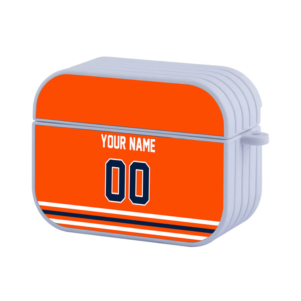 NHL Edmonton Oilers Custom Jersey Hard Plastic Case For Apple Airpods Pro