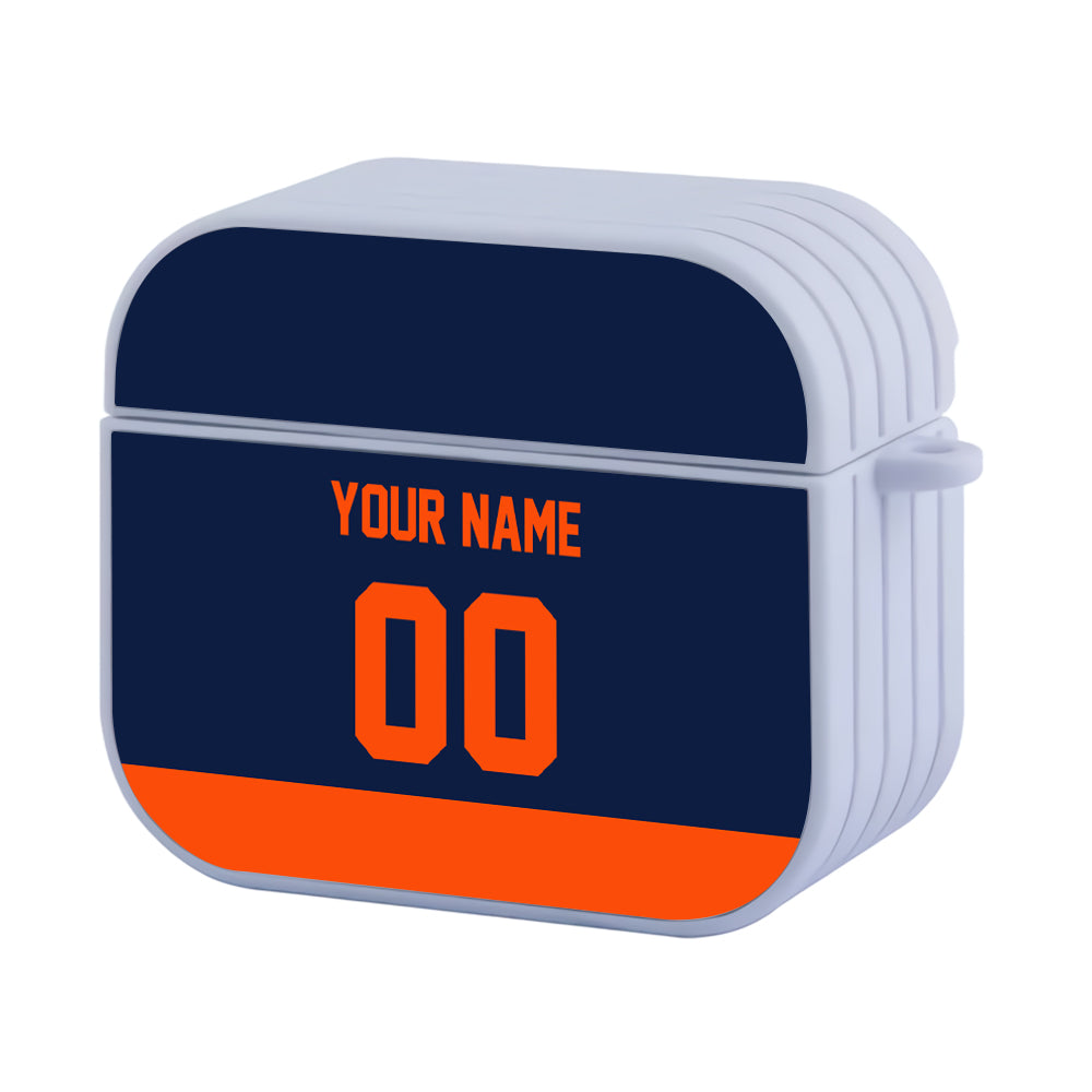 NHL Edmonton Oilers Custom Jersey Hard Plastic Case For Apple Airpods 3