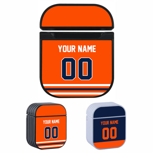 NHL Edmonton Oilers Custom Jersey Hard Plastic Case For Apple Airpods