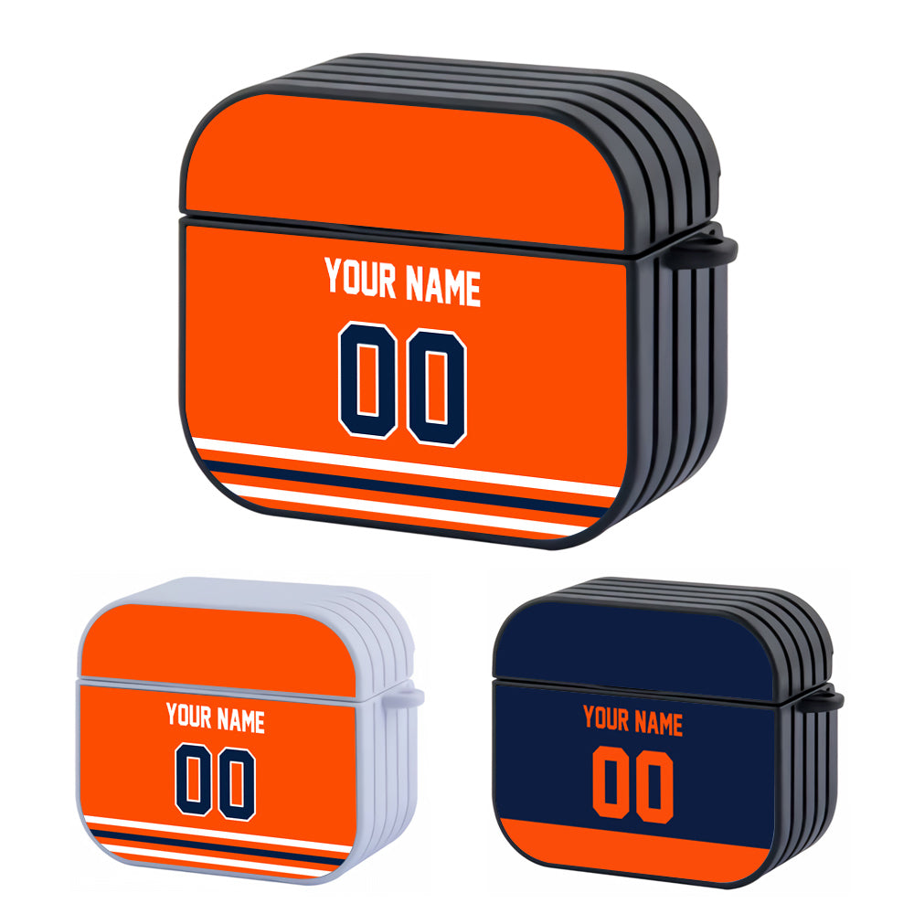 NHL Edmonton Oilers Custom Jersey Hard Plastic Case For Apple Airpods 3