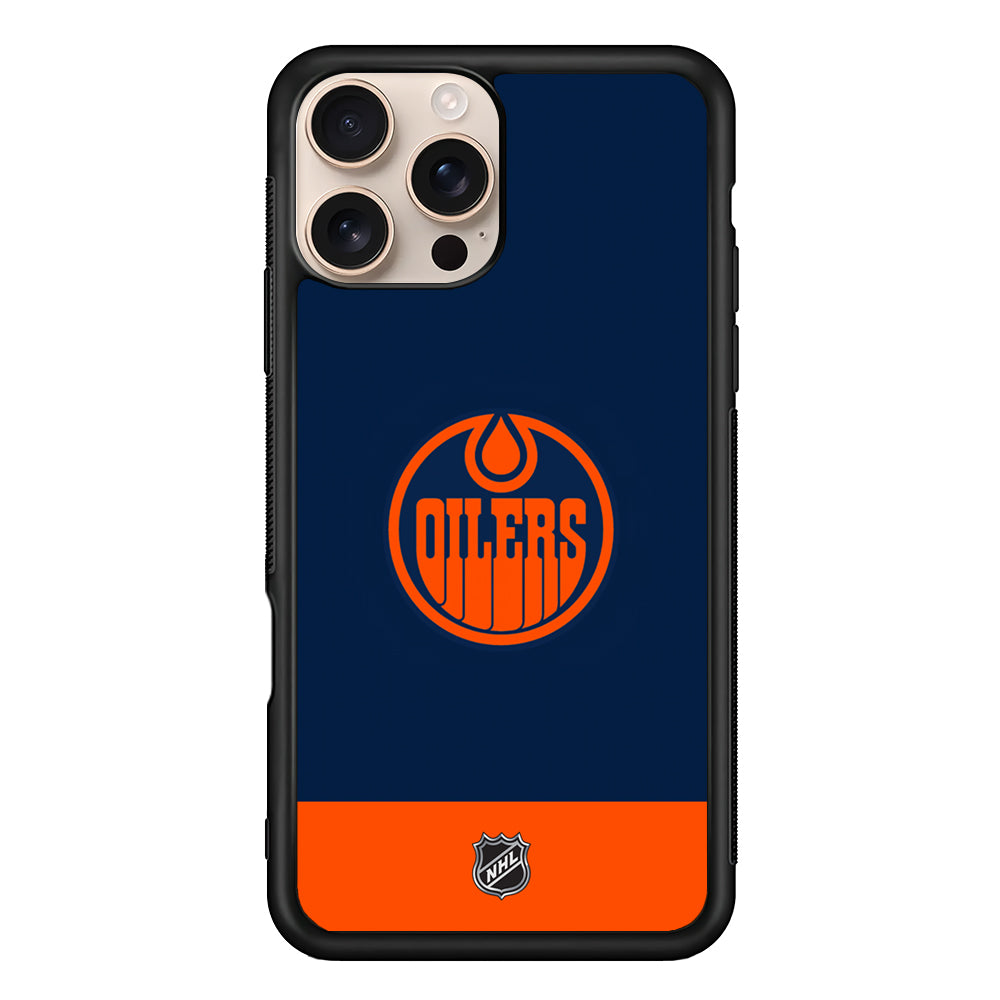NHL Edmonton Oilers Navy iPhone 16 Pro Case - Altracase