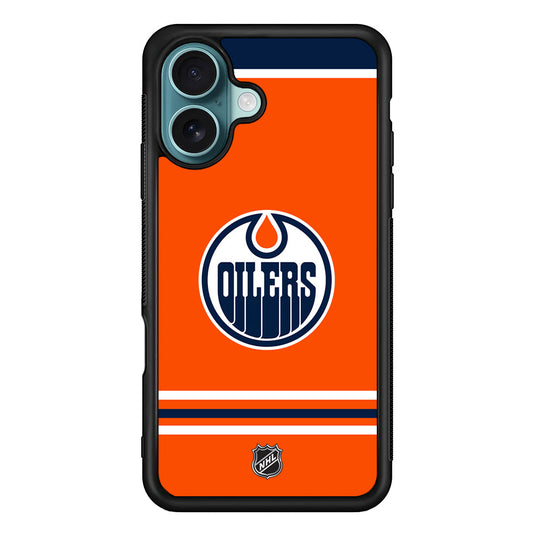 NHL Edmonton Oilers Orange iPhone 16 Plus Case - Altracase