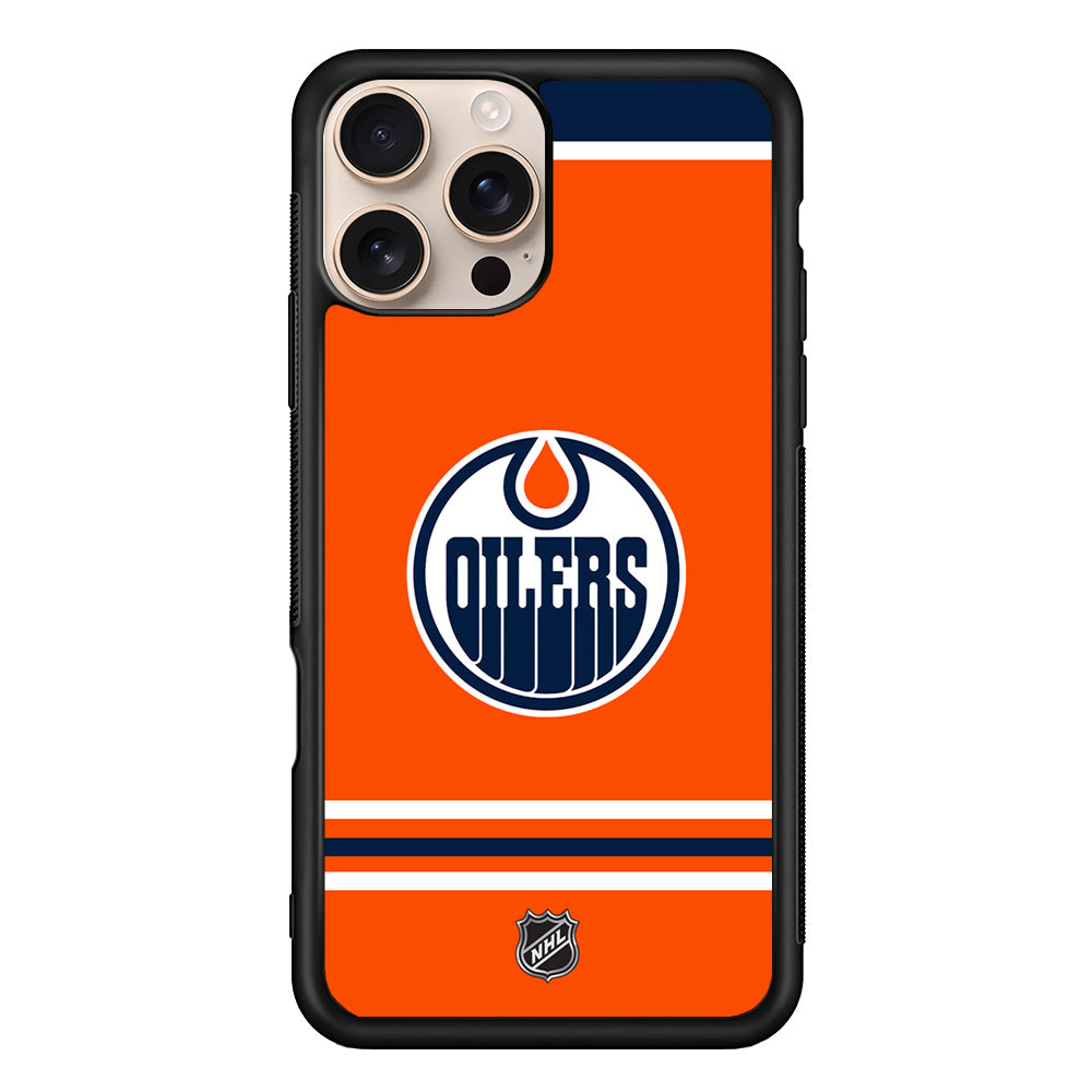 NHL Edmonton Oilers Orange iPhone 16 Pro Max Case - Altracase