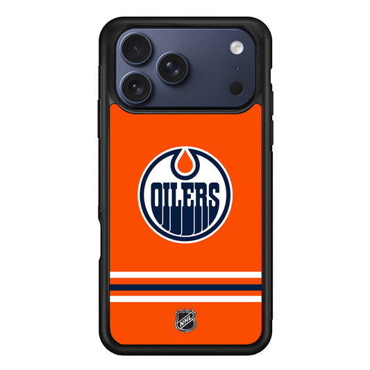 NHL Edmonton Oilers Orange iPhone 17 Pro Case - Altracase