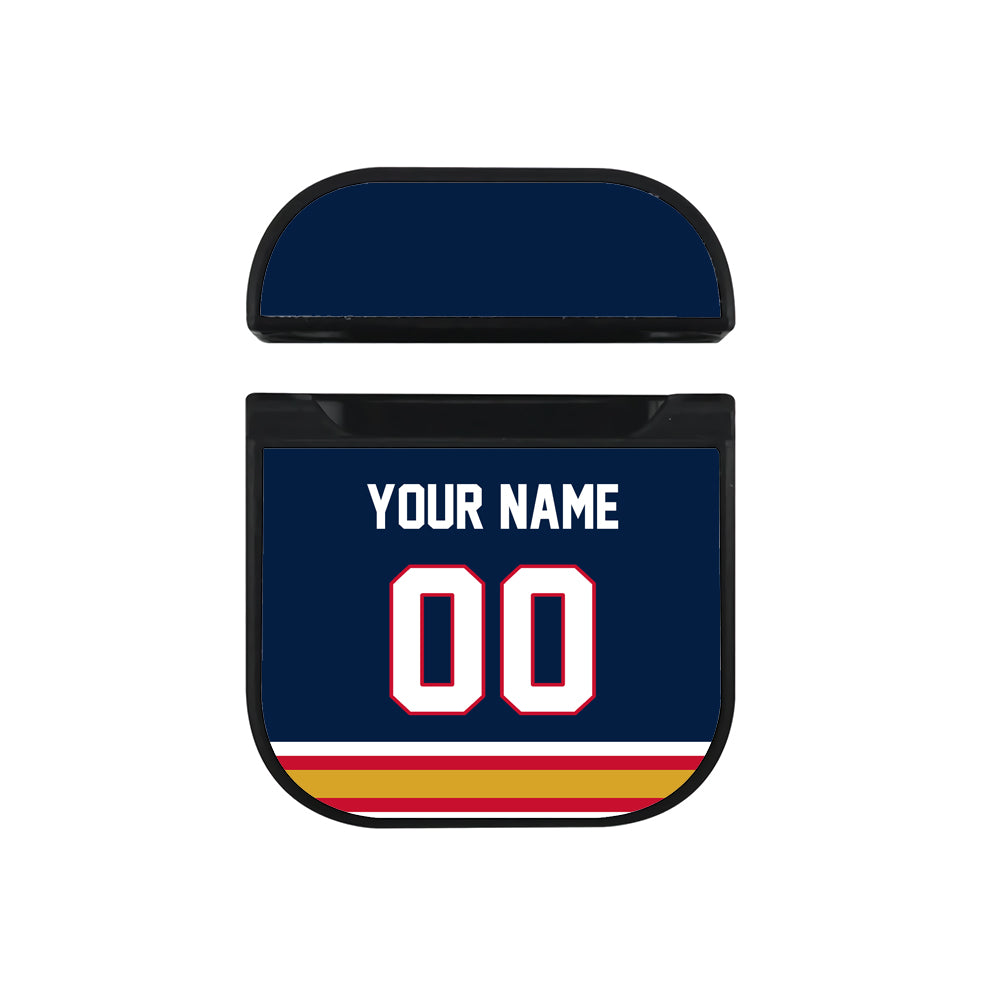 NHL Florida Panthers Custom Jersey Hard Plastic Case For Apple Airpods