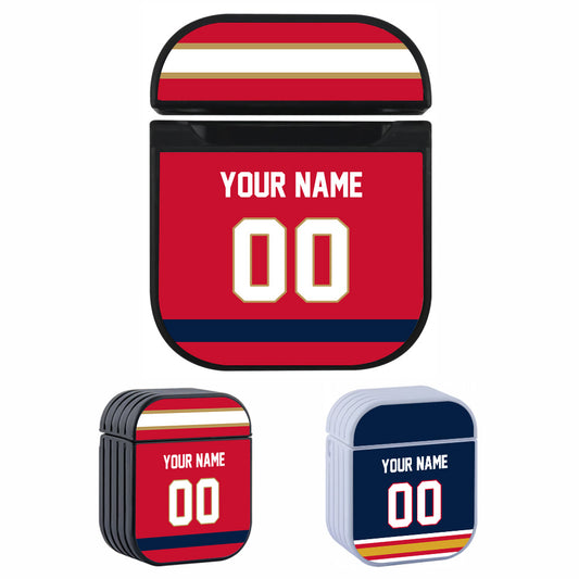 NHL Florida Panthers Custom Jersey Hard Plastic Case For Apple Airpods