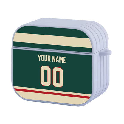 NHL Minnesota Wild Custom Jersey Hard Plastic Case For Apple Airpods 3