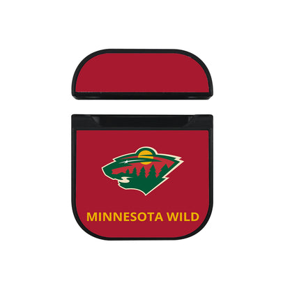 NHL Minnesota Wild Logo Apple AirPods Case-AirPod Case-Black-Altracase