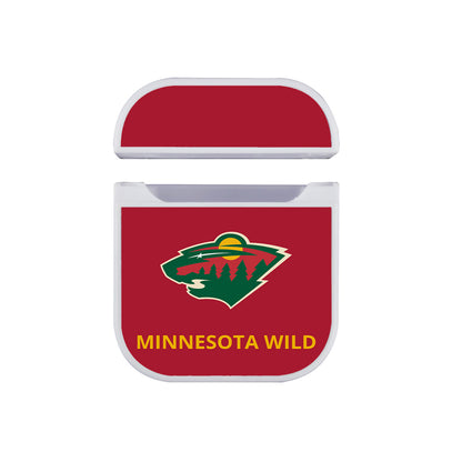 NHL Minnesota Wild Logo Apple AirPods Case-AirPod Case-White-Altracase