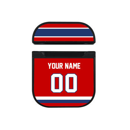 NHL Montreal Canadiens Custom Jersey Hard Plastic Case For Apple Airpods