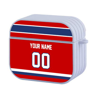 NHL Montreal Canadiens Custom Jersey Hard Plastic Case For Apple Airpods 3